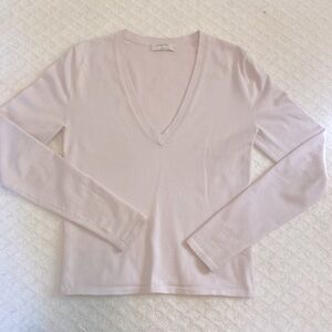 Lavender Aritzia Babaton V Neck, Long Sleeve Sweater, Size Small